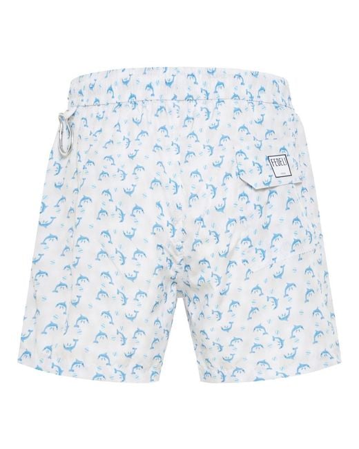 Fedeli Blue Beachwear for men