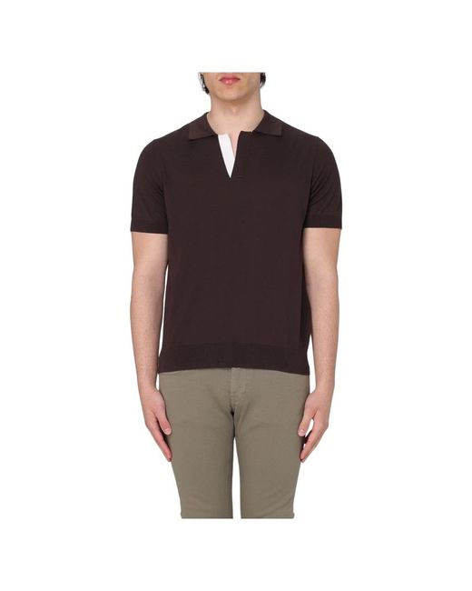 Paolo Pecora Brown Polo Shirts for men