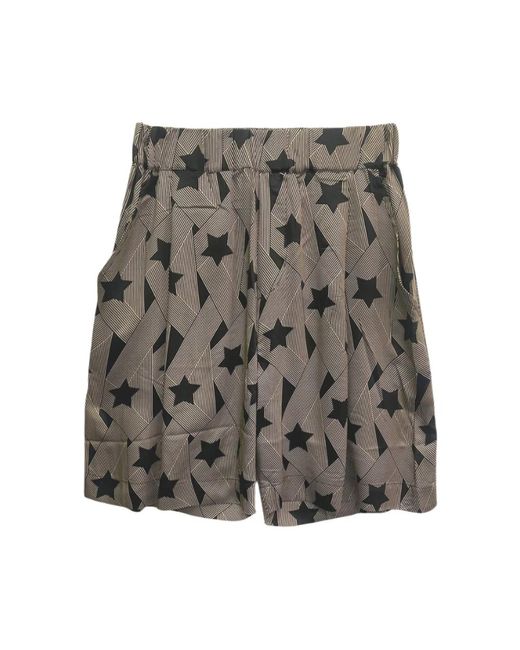 A PAPER KID Gray Casual Shorts for men