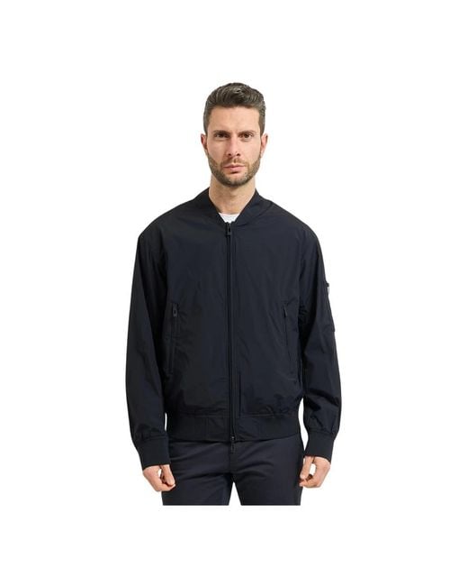 ARMANI EXCHANGE Blue Bomber Jackets for men