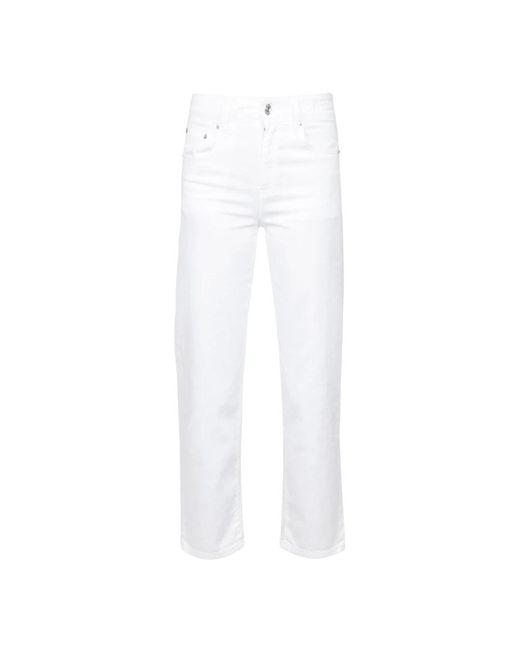 Department 5 White Straight Jeans