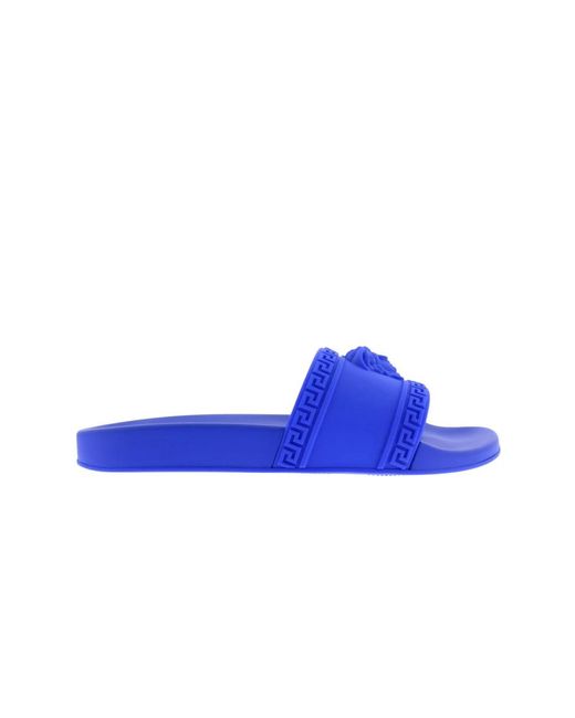 Versace Blue Sliders for men