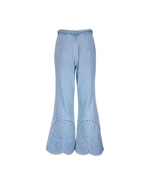 Zimmermann Blue Wide Trousers