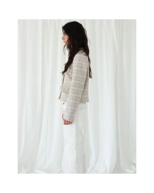 Tweed Jackets di Designers Remix in White