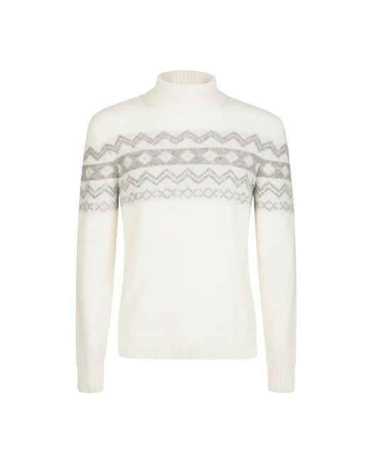 Turtlenecks Eleventy de hombre de color White