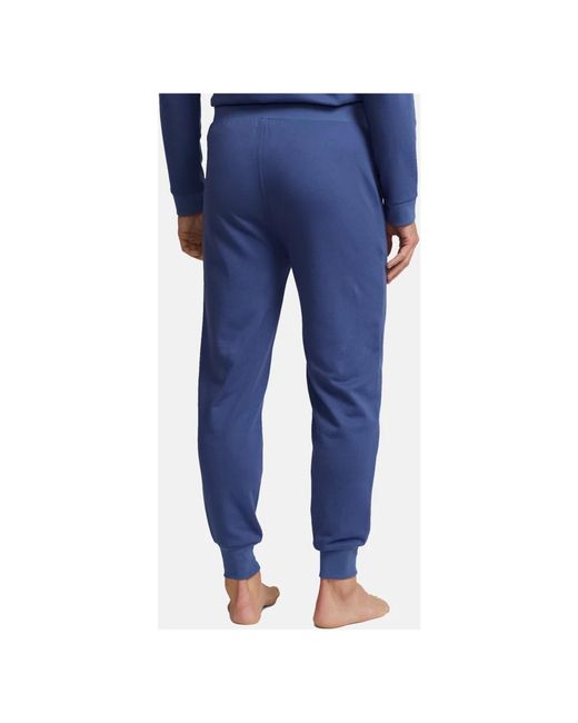 Ralph Lauren Hosen pyjamahose mit tunnelzug, seitlichen eingrifftaschen und label-print in Blue für Herren