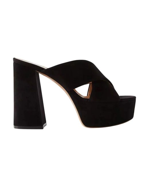 Gianvito Rossi Black Heeled Mules