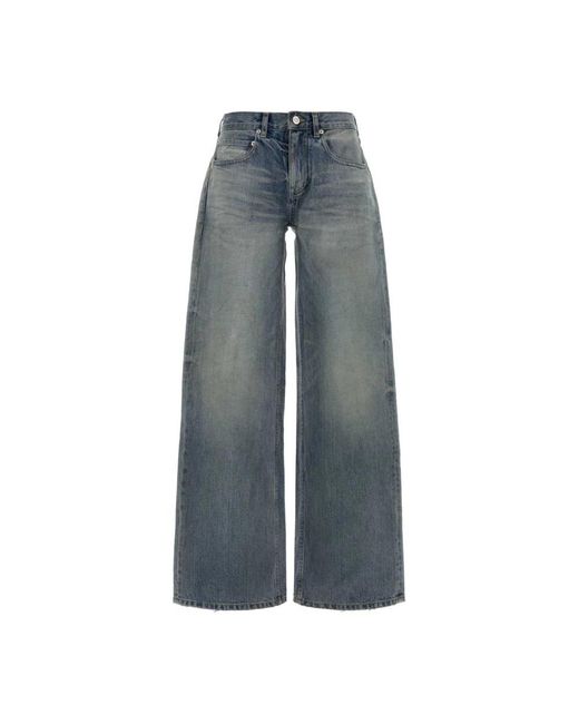 Balenciaga Blue Wide Jeans
