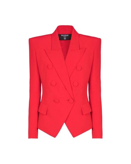 Balmain Red Blazers