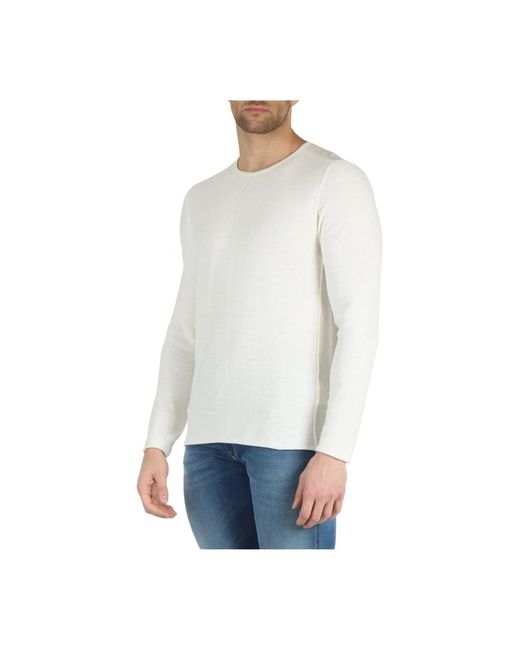 Knitwear > round-neck knitwear Replay pour homme en coloris White
