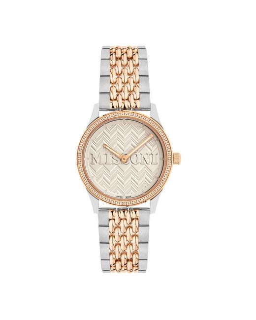 Missoni Metallic Ziczac Lover Diamond Uhr