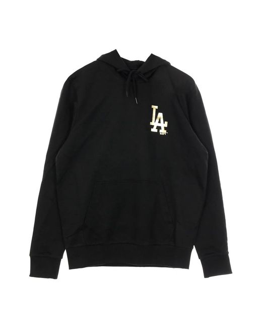 KTZ Hoodies & Sweatvesten ,Zwart ,Katoen Dodgers Metallic Hoodie Zwart in het Black voor heren