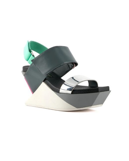 United Nude Green Wedges