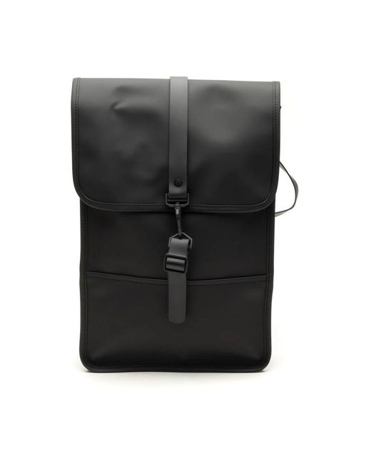 Rains Schwarzer rucksack in Black für Herren
