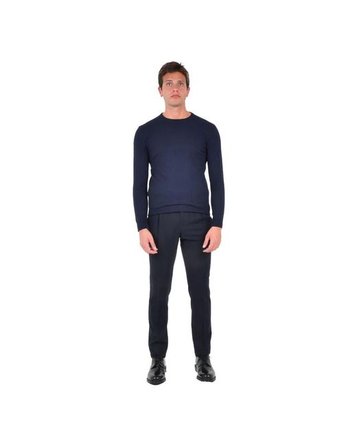 Franzese Collection Blue Round-Neck Knitwear for men