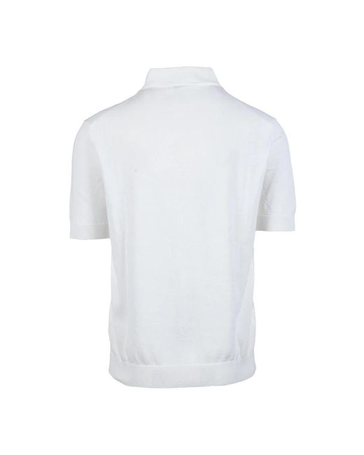 FILIPPO DE LAURENTIIS White Polo Shirts for men