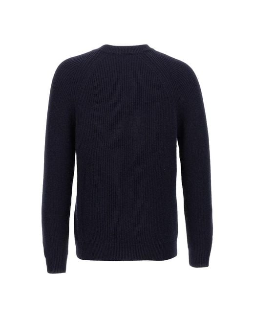 Zanone Blue Cashmere Knitwear for men