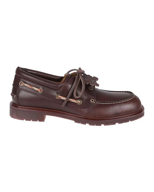 Burberry Brown Sailor Shoes for men