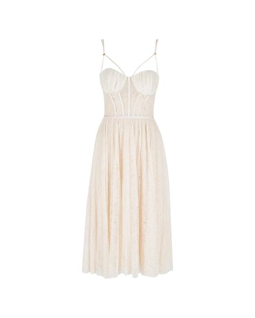 Elisabetta Franchi White Midi Dresses
