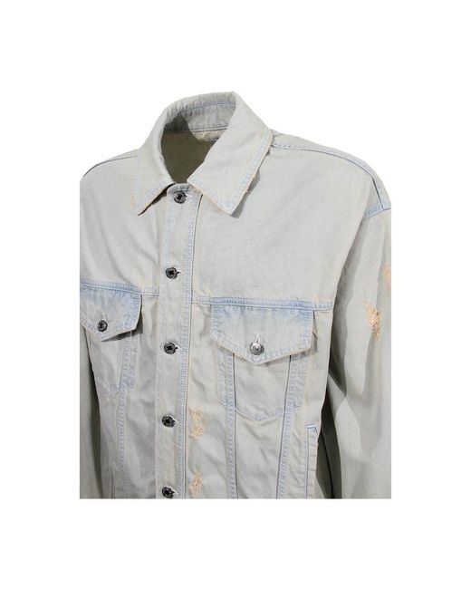 Jackets > denim jackets MSGM pour homme en coloris Gray
