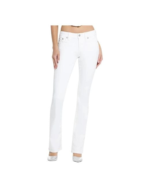 Miss Me White Slim-Fit Jeans