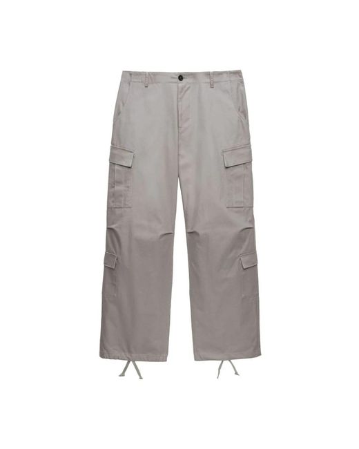 Straight Trousers MSGM pour homme en coloris Gray