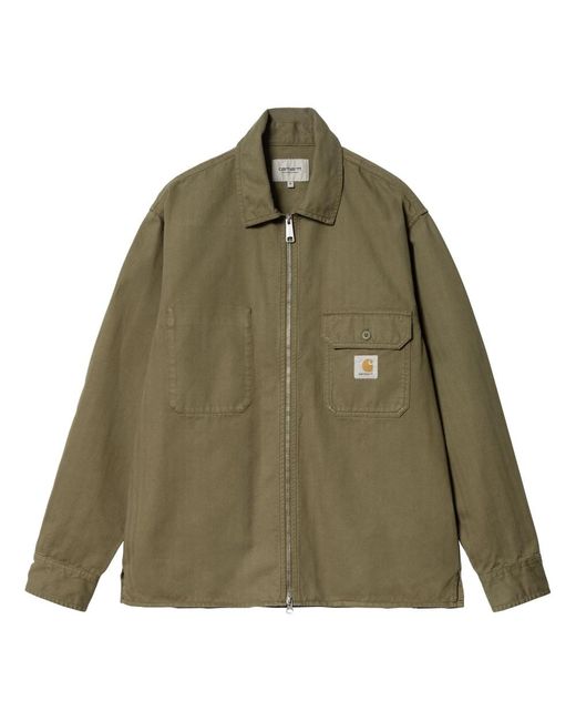 Camicia giacca herringbone di Carhartt in Green da Uomo