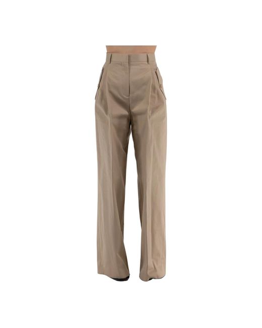 Lanvin Natural Wide Trousers