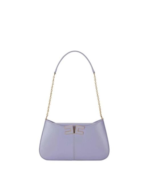 Elisabetta Franchi Purple Shoulder Bags