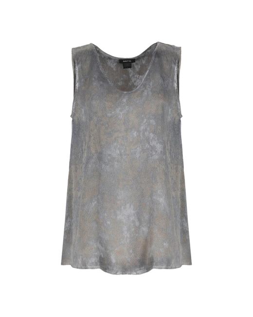 Sleeveless Tops di Avant Toi in Gray