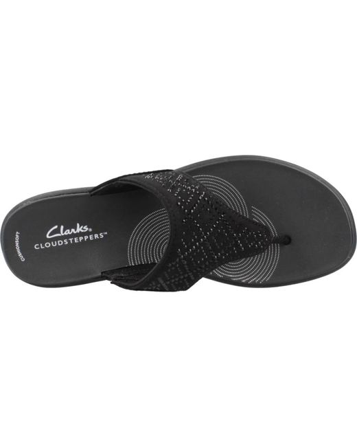 Clarks Black Flip flops