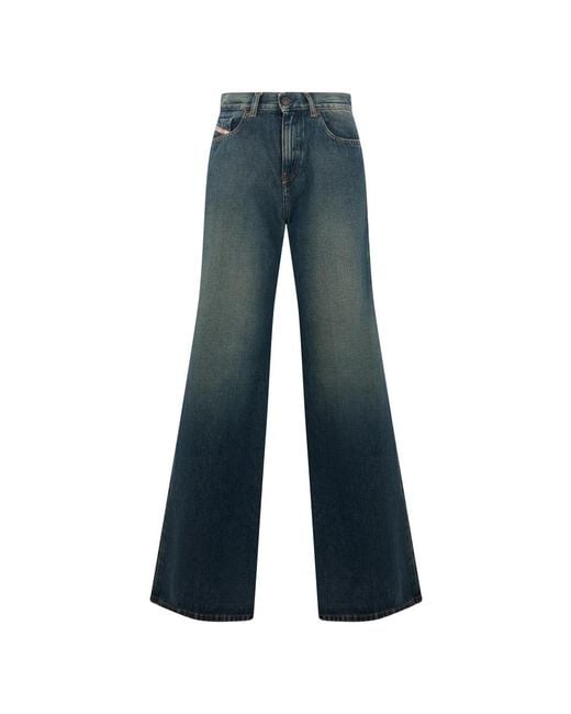 DIESEL Blue Wide Jeans
