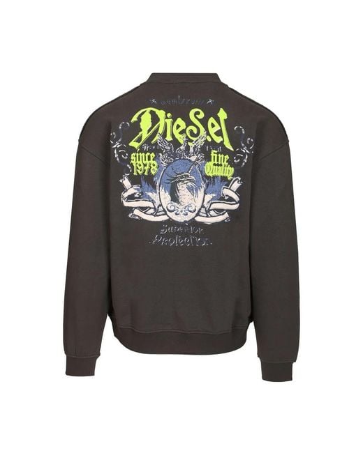 DIESEL Gray Sweatshirts for men