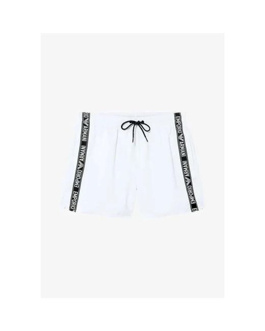 EA7 White Casual Shorts for men