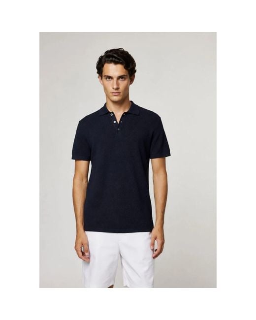 Daniele Fiesoli Blue Polo Shirts for men