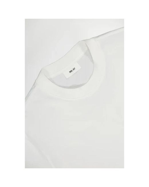 NN07 White T-Shirts for men