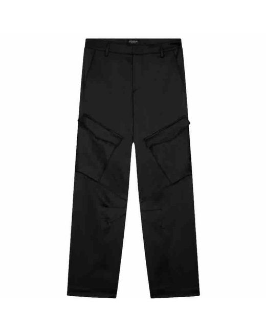 Dondup Black Straight Trousers