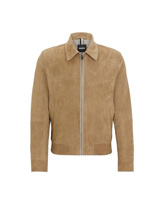 Boss Natural Leather Jackets for men
