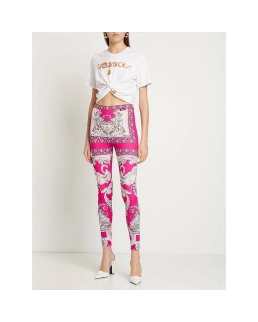 Versace Pink Leggings