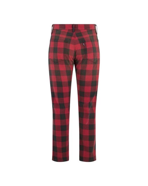 Moschino Red Straight Fit Jeans for men