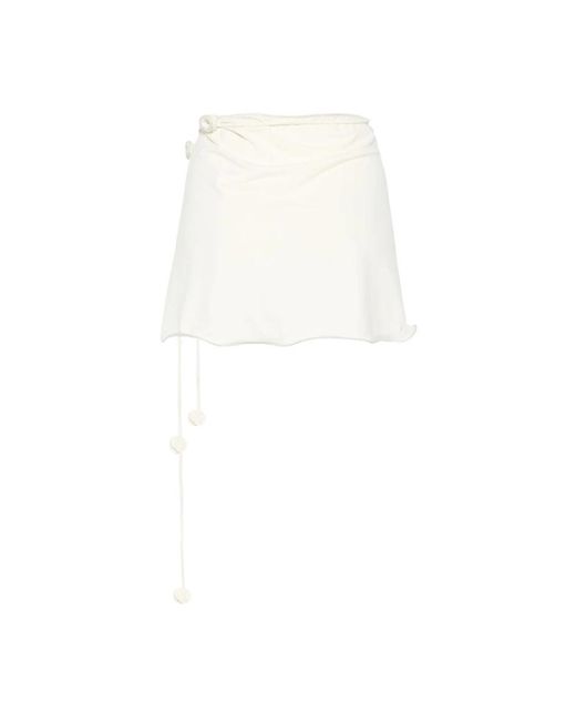 LaRevêche White Short Skirts