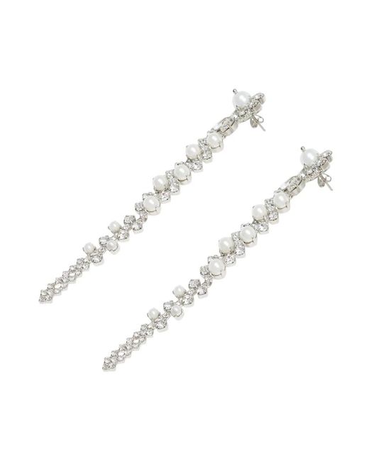 Simone Rocha Accessoires ,Wit ,Drip Oorbellen in het White