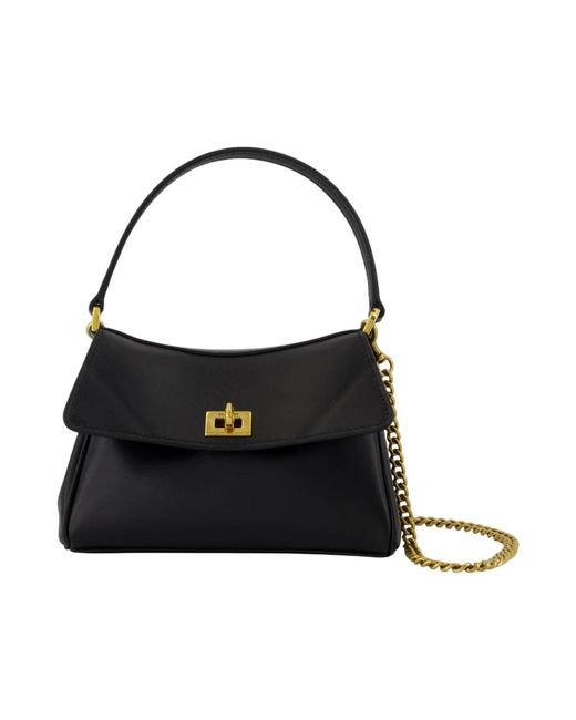 Balenciaga Black Schwarze Leder Nano Schultertasche