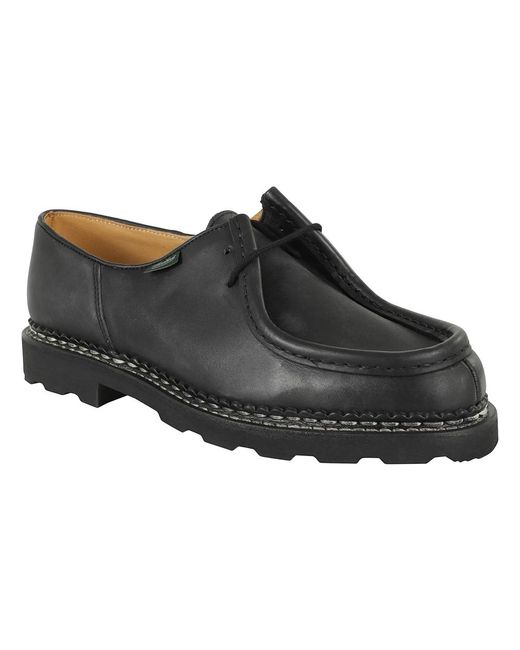 Paraboot Black Laced Shoes for men