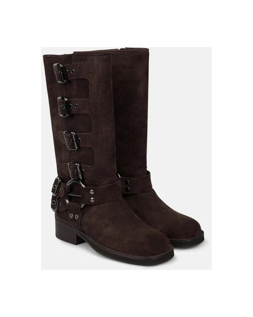 Alma En Pena. Brown High Boots