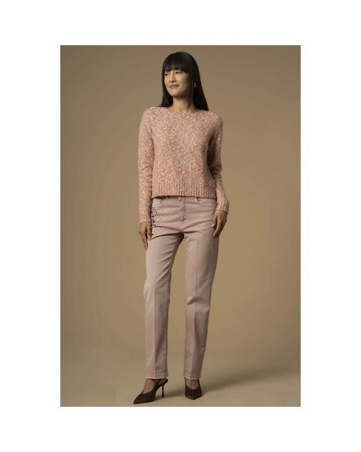 Kocca Round-Neck Knitwear in het Brown