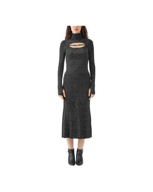 Versace Jeans Couture Black Knitted Dresses