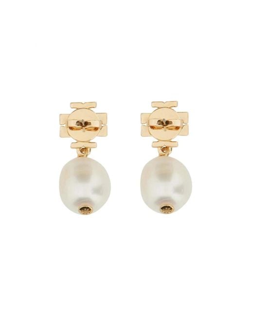 Earrings di Tory Burch in Metallic