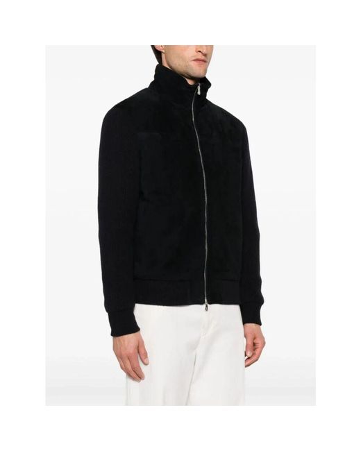 Bomber Jackets di Brunello Cucinelli in Black da Uomo