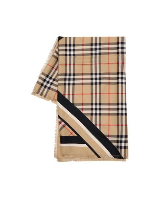 Silky Scarves Burberry de color Natural